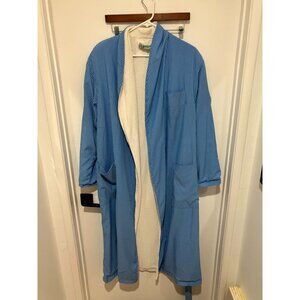 TAG Brand Vintage Striped Robe, Blue, Medium
